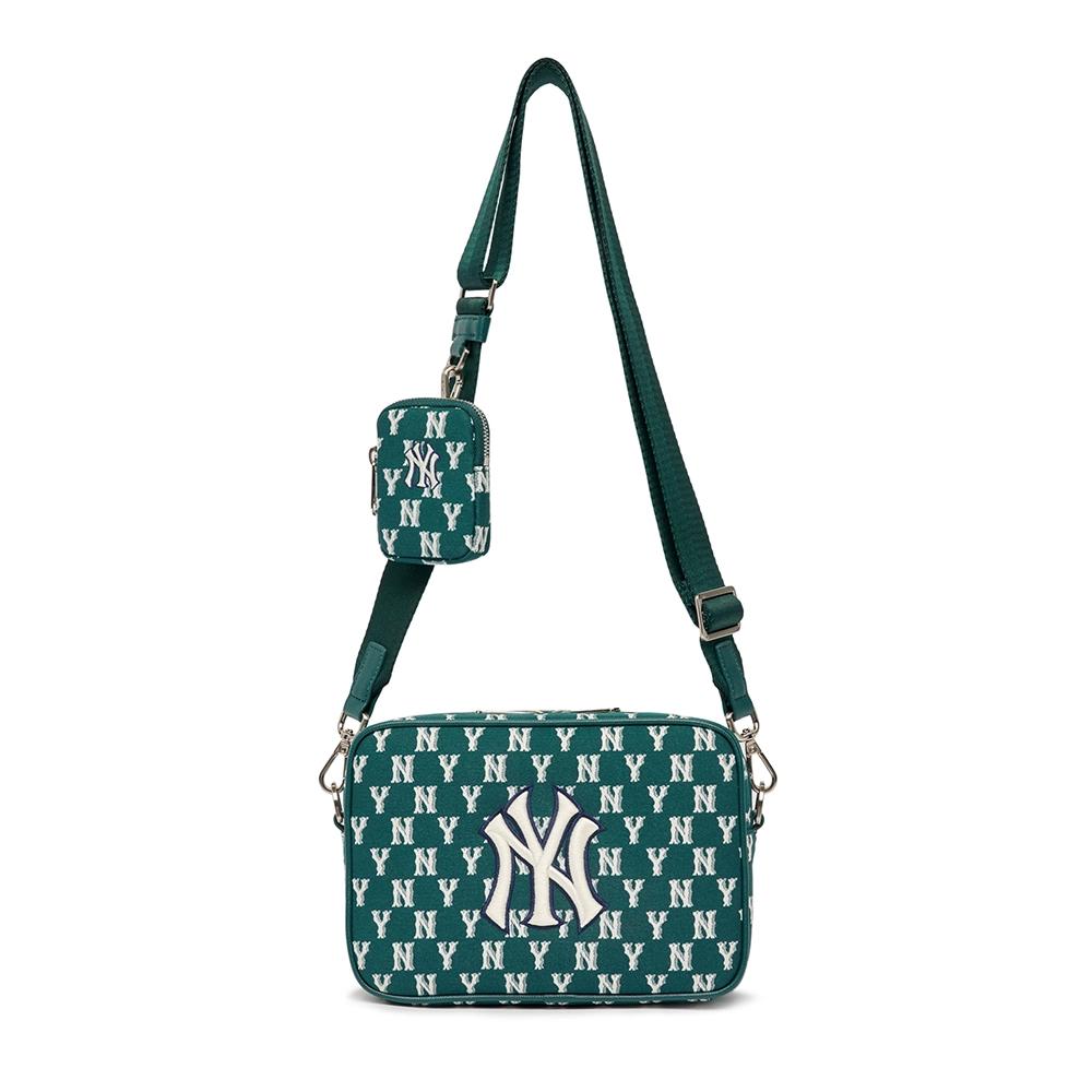 Túi MLB Classic Monogram Jacquard Cross Bag New York Yankees Rêu