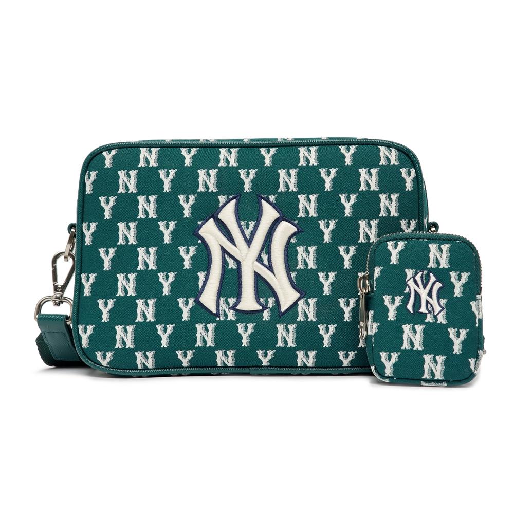 Túi MLB Classic Monogram Jacquard Cross Bag New York Yankees Rêu