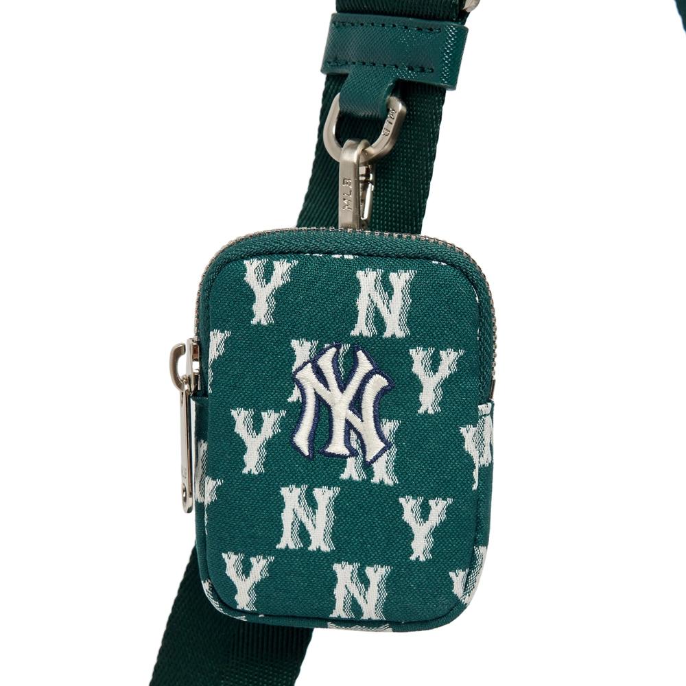 Túi MLB Classic Monogram Jacquard Cross Bag New York Yankees Rêu