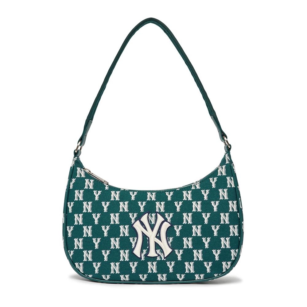 Túi MLB Classic Monogram Jacquard Hobo Bag New York Yankees Xanh