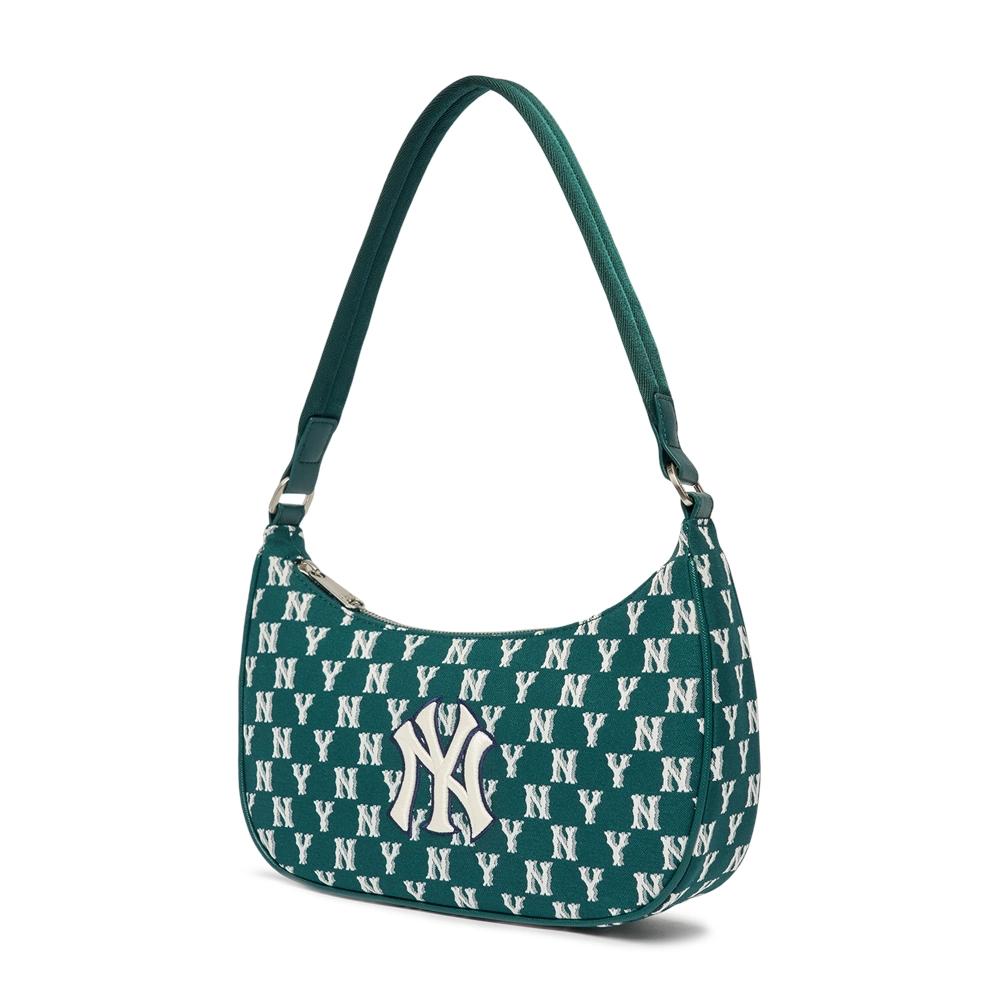 Túi MLB Classic Monogram Jacquard Hobo Bag New York Yankees Xanh