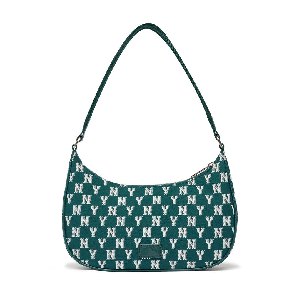 Túi MLB Classic Monogram Jacquard Hobo Bag New York Yankees Xanh