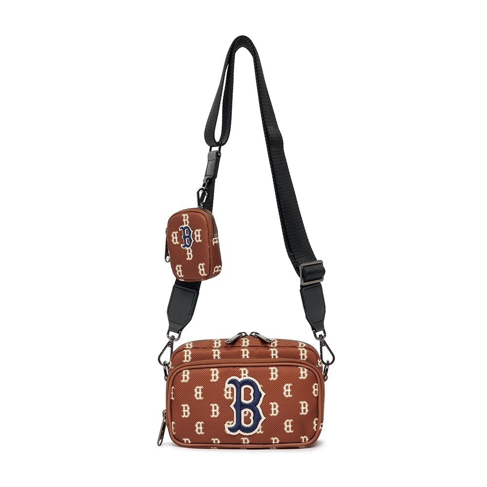 Túi MLB Classic Monogram Mini Cross Bag Boston Red Sox Nâu