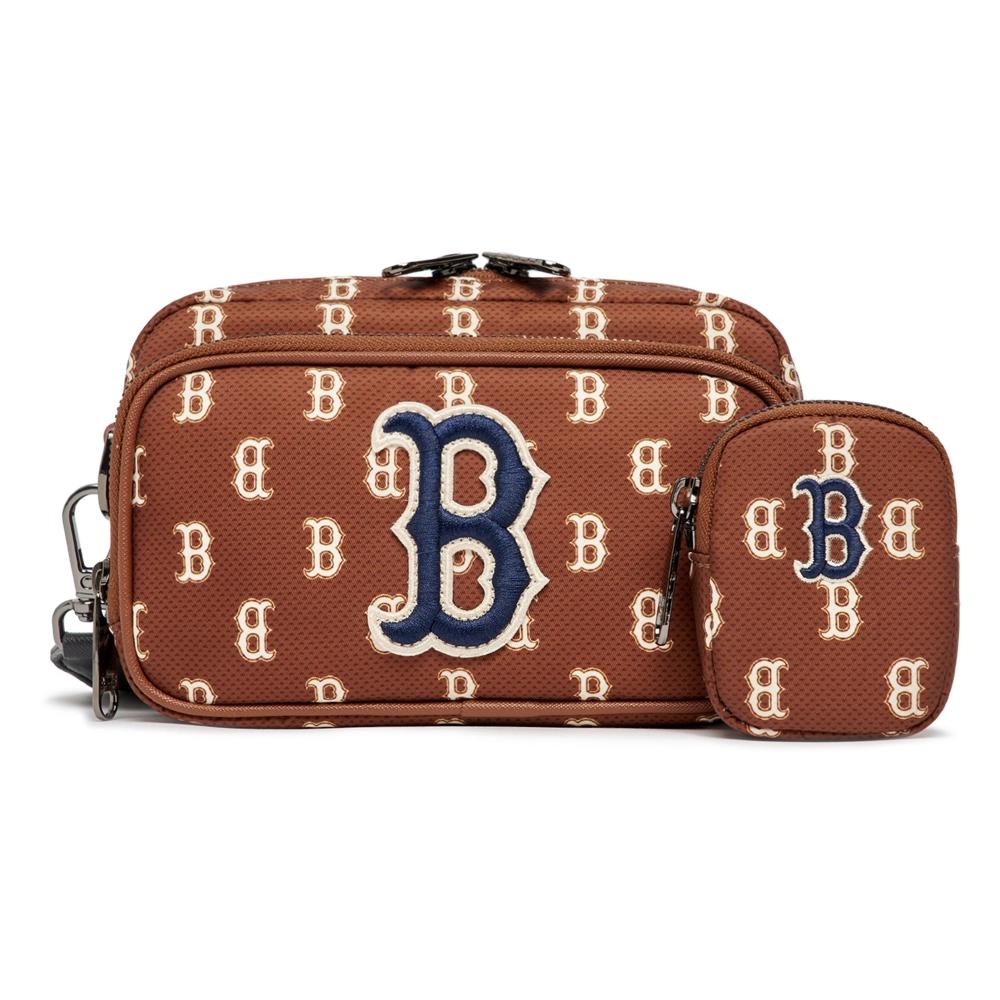 Túi MLB Classic Monogram Mini Cross Bag Boston Red Sox Nâu