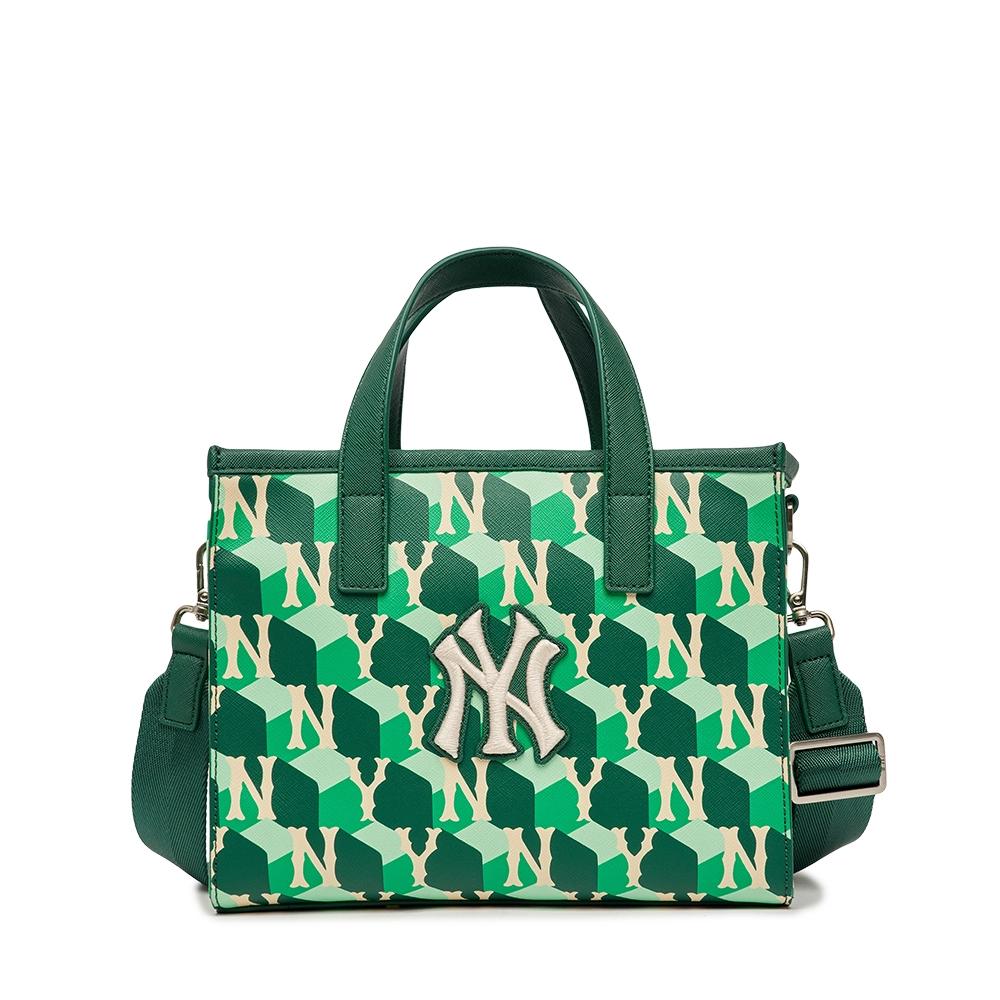 Túi MLB Cube Monogram Small Tote Bag New York Yankees D.Green Nhỏ