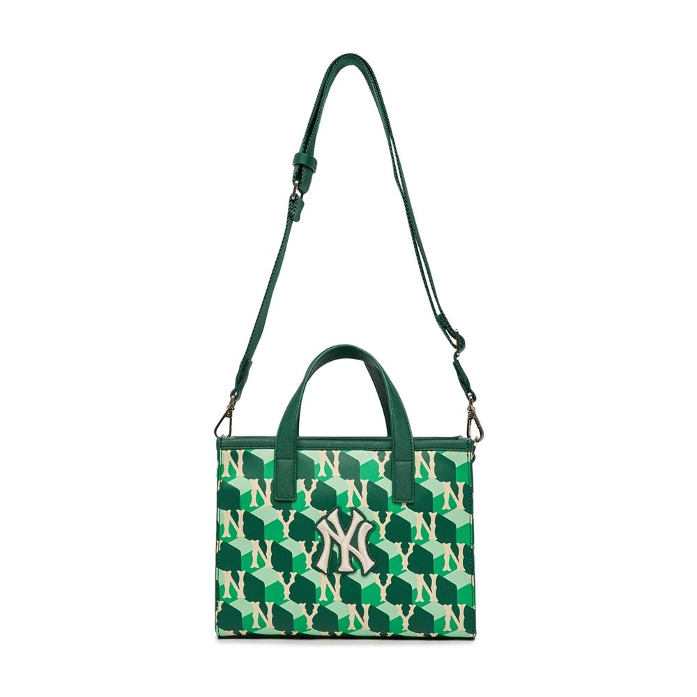 Túi MLB Cube Monogram Small Tote Bag New York Yankees D.Green Nhỏ