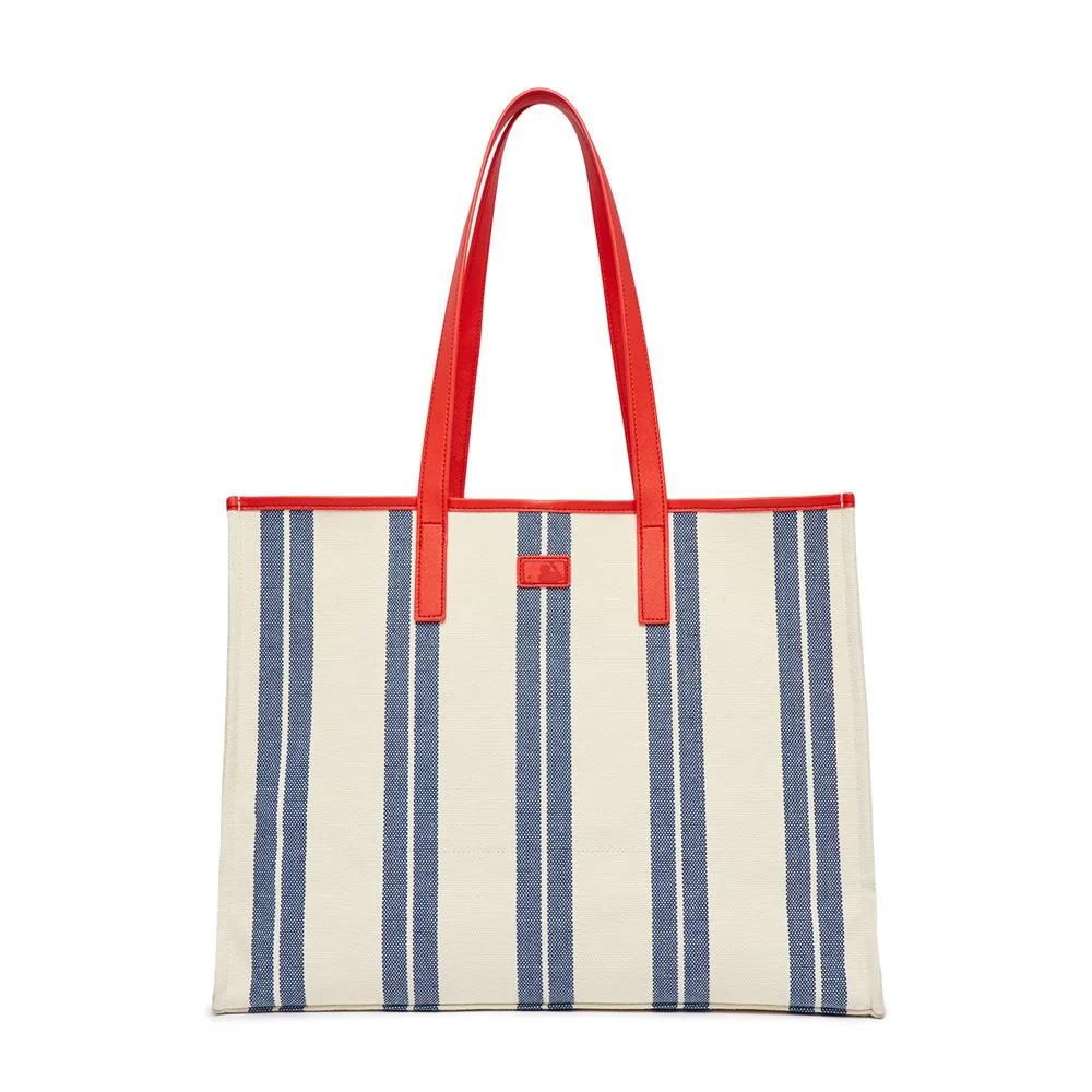 Túi MLB Ethnic Stripe Tote Bag Boston Red Sox Xanh