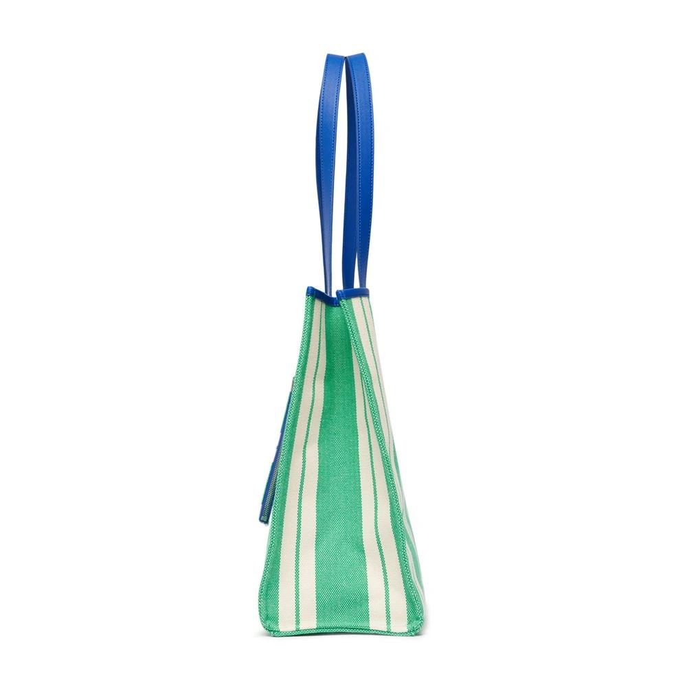 Túi MLB Ethnic Stripe Tote Bag LA Dodgers Xanh Mint