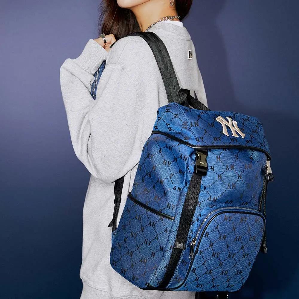 Balo MLB Monogram Diamond Jacquard New York Yankees Xanh