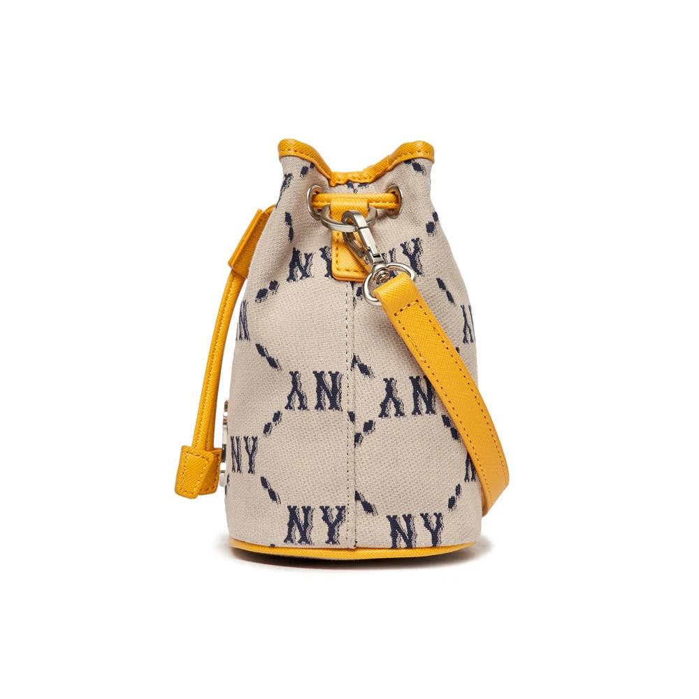 Túi MLB Dia Monogram Jacquard Mini Bucket Bag New York Yankees Vàng