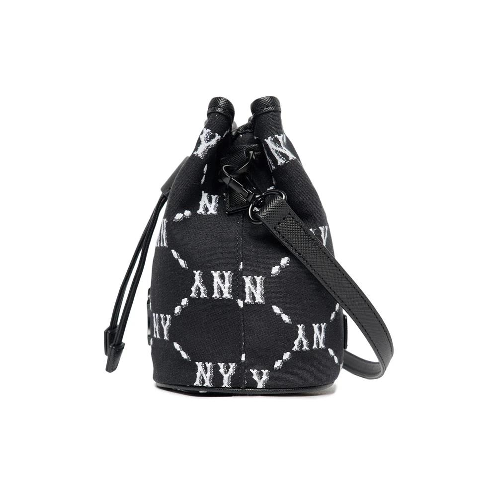 Túi MLB Dia Monogram Jacquard Mini Bucket Bag New York Yankees Đen