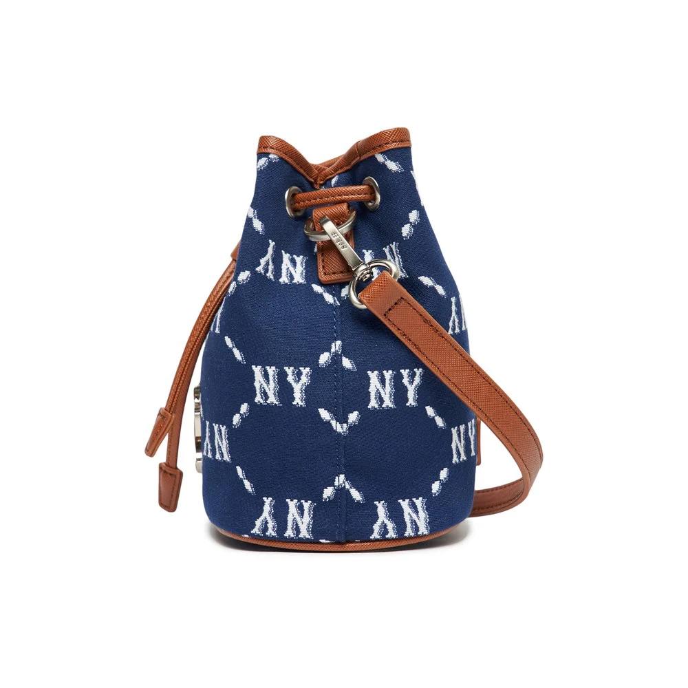 Túi MLB Dia Monogram Jacquard Mini Bucket Bag New York Yankees Xanh