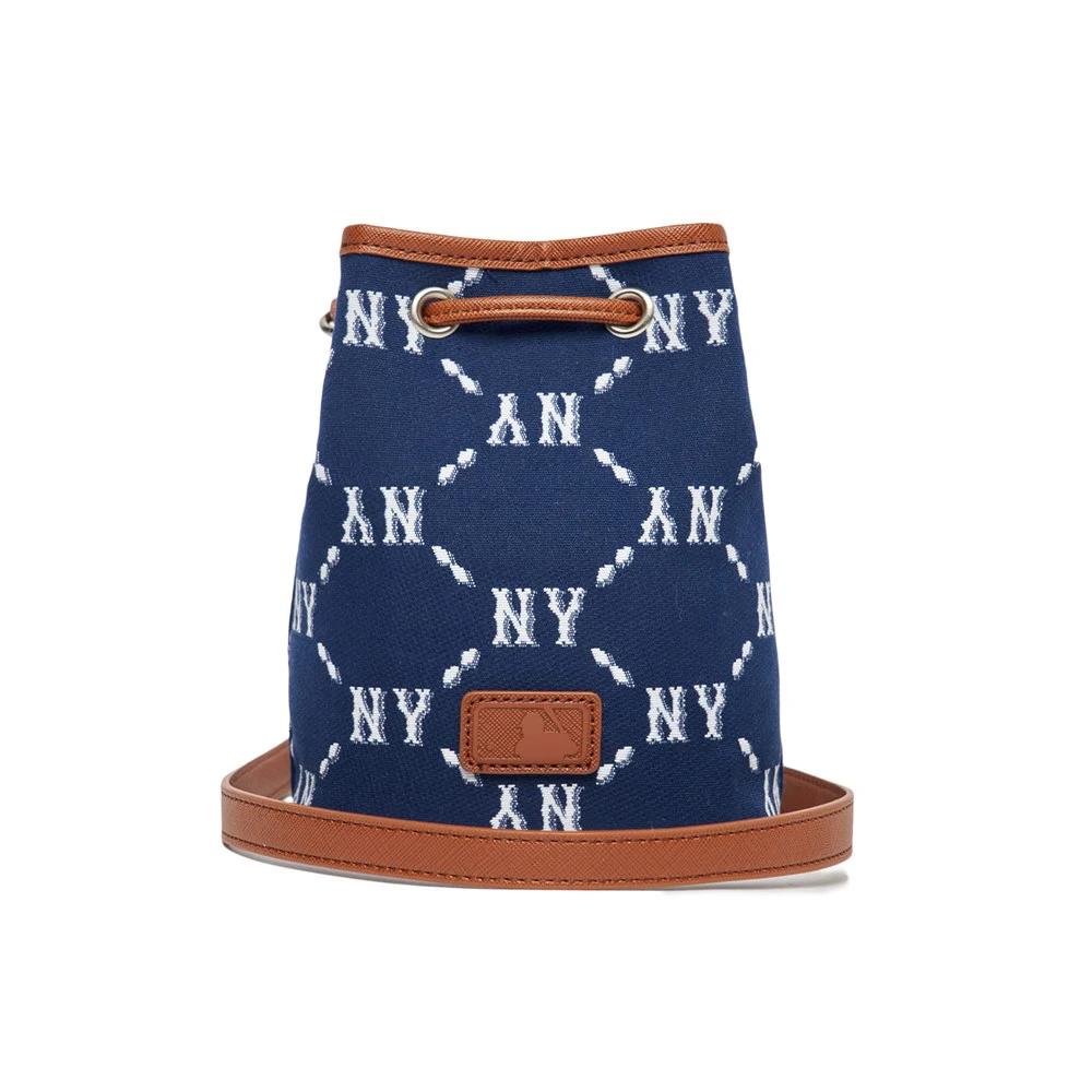 Túi MLB Dia Monogram Jacquard Mini Bucket Bag New York Yankees Xanh