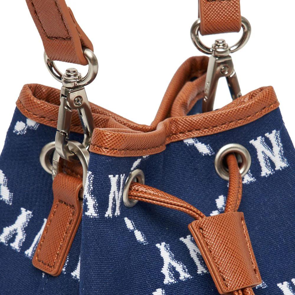 Túi MLB Dia Monogram Jacquard Mini Bucket Bag New York Yankees Xanh