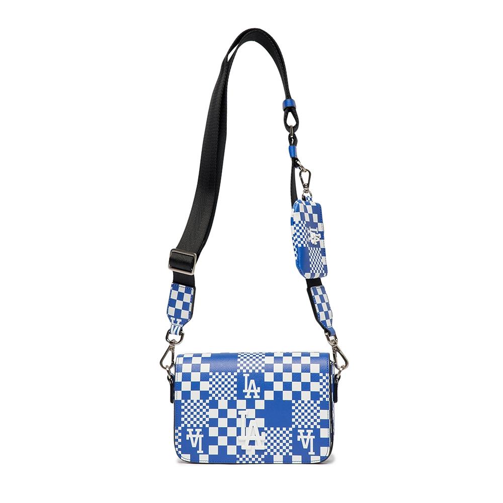 Túi MLB Mini Checkerboard Cross Bag LA Dodgers Xanh