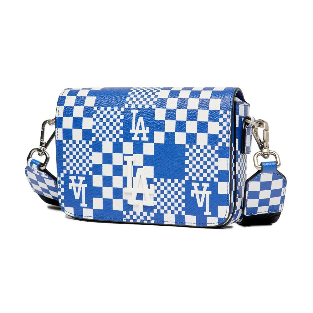 Túi MLB Mini Checkerboard Cross Bag LA Dodgers Xanh