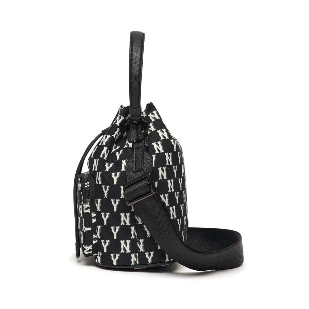 Túi MLB Monogram Bucket Bag New York Yankees Đen