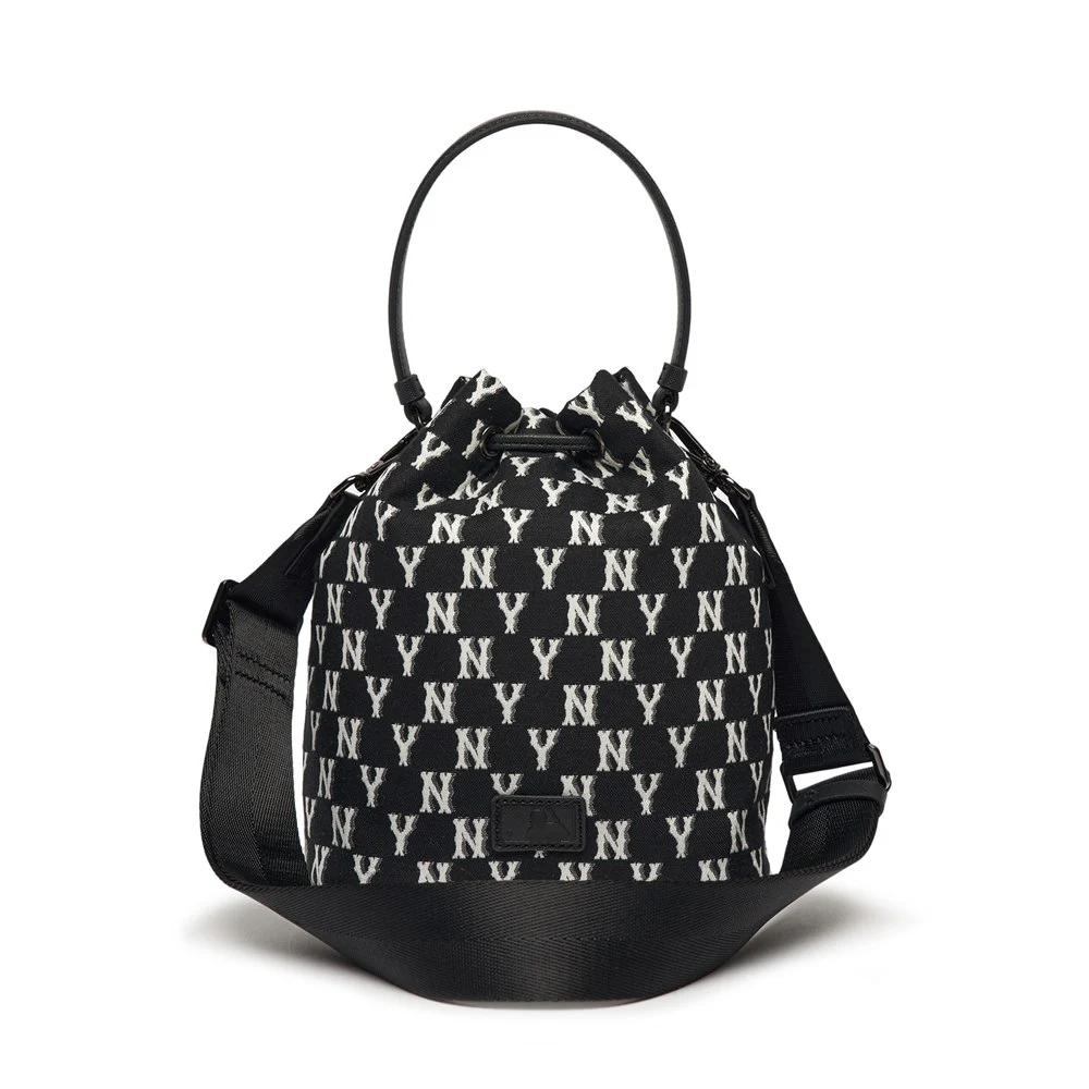 Túi MLB Monogram Bucket Bag New York Yankees Đen