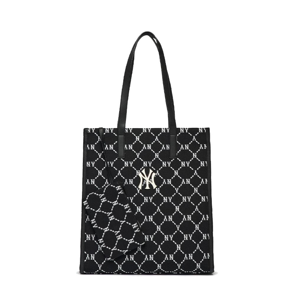 Túi MLB Mono Diamond Jackquard Tote Bag New York Yankees Đen