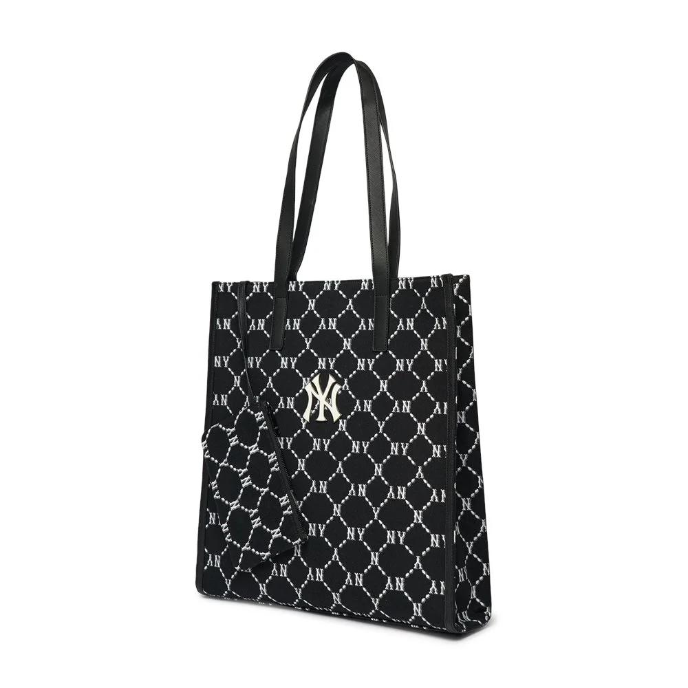 Túi MLB Mono Diamond Jackquard Tote Bag New York Yankees Đen