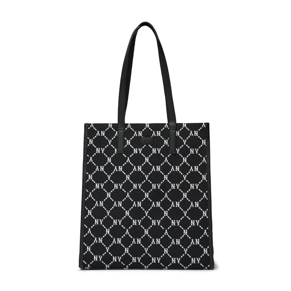 Túi MLB Mono Diamond Jackquard Tote Bag New York Yankees Đen