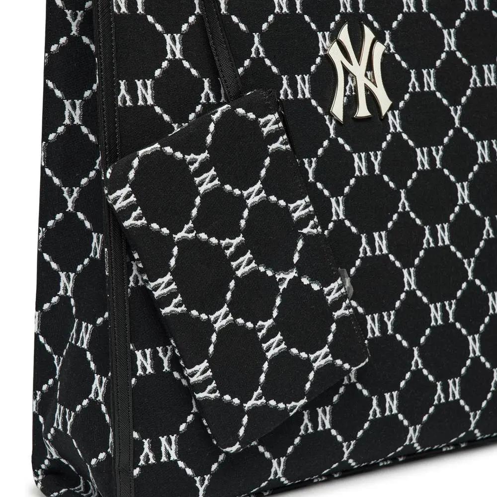 Túi MLB Mono Diamond Jackquard Tote Bag New York Yankees Đen