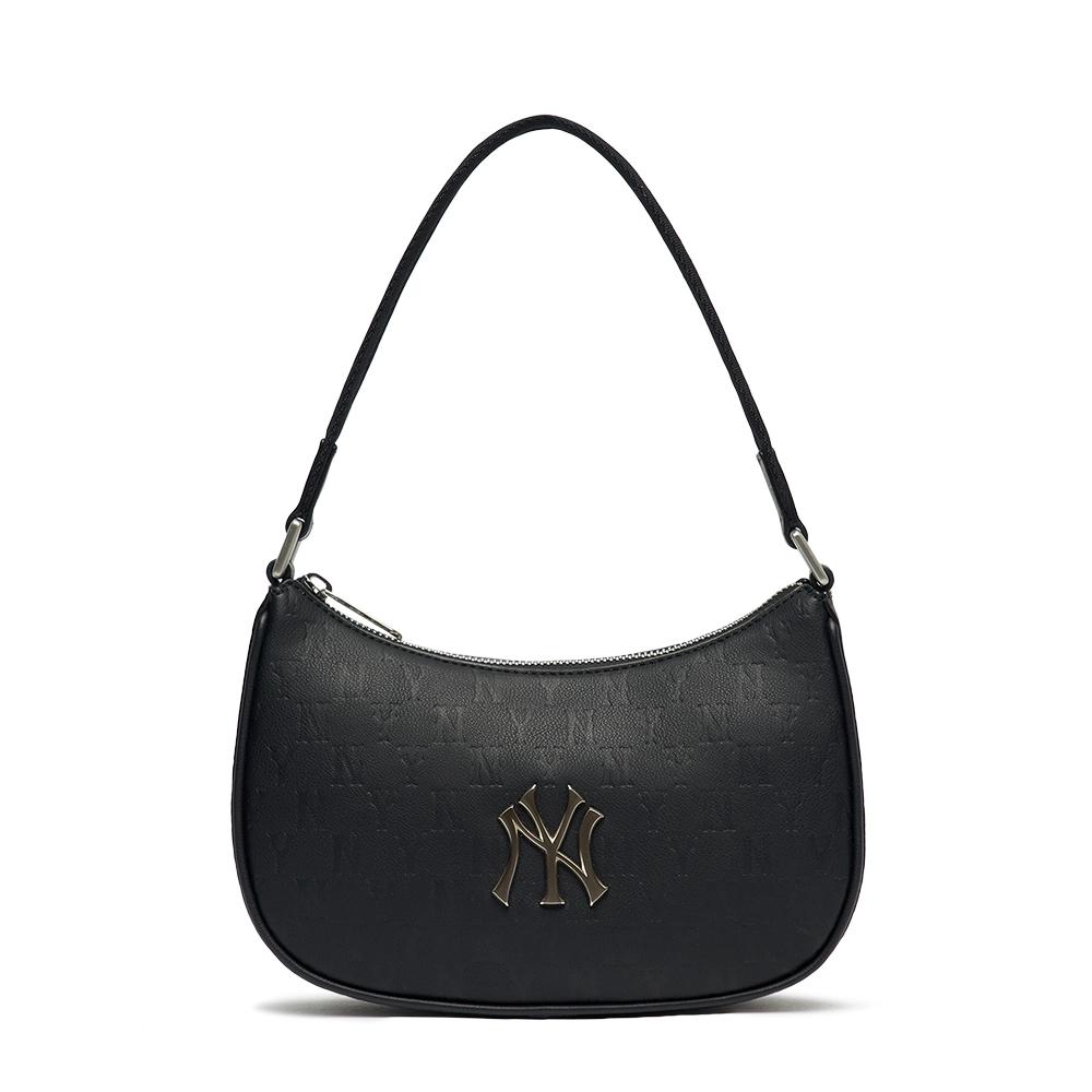 Túi MLB Monogram Embo Hobo Bag New York Yankees Đen