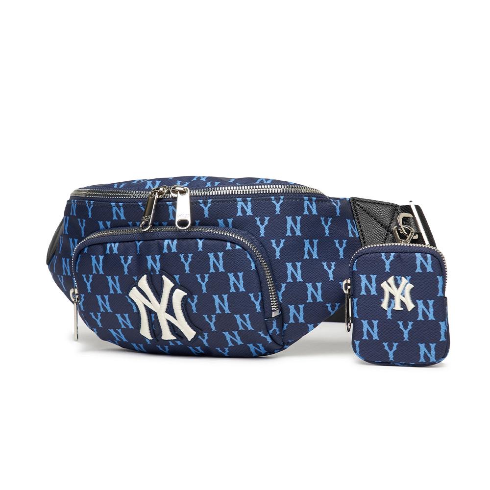 Túi MLB Monogram Hip Sack New York Yankees L.Navy Xanh