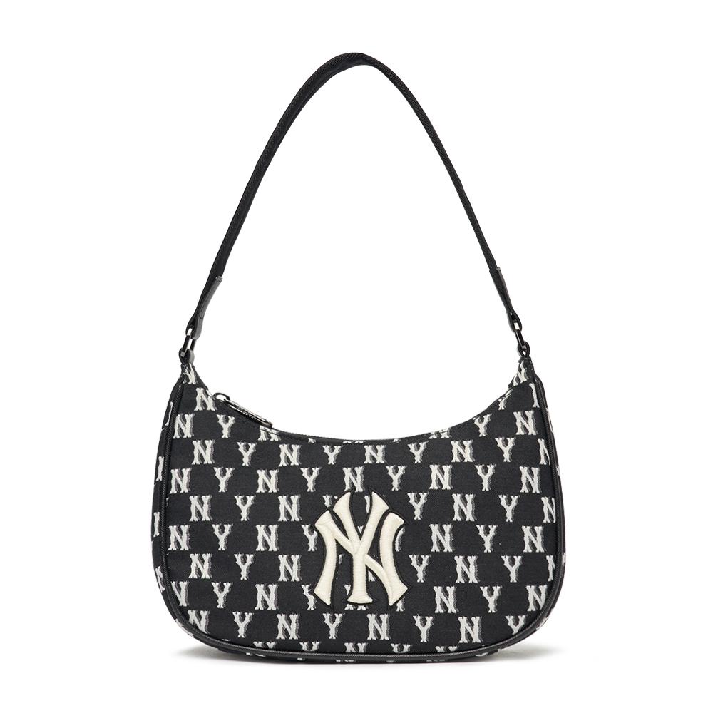 Túi MLB Monogram Hobo Bag New York Yankees Đen