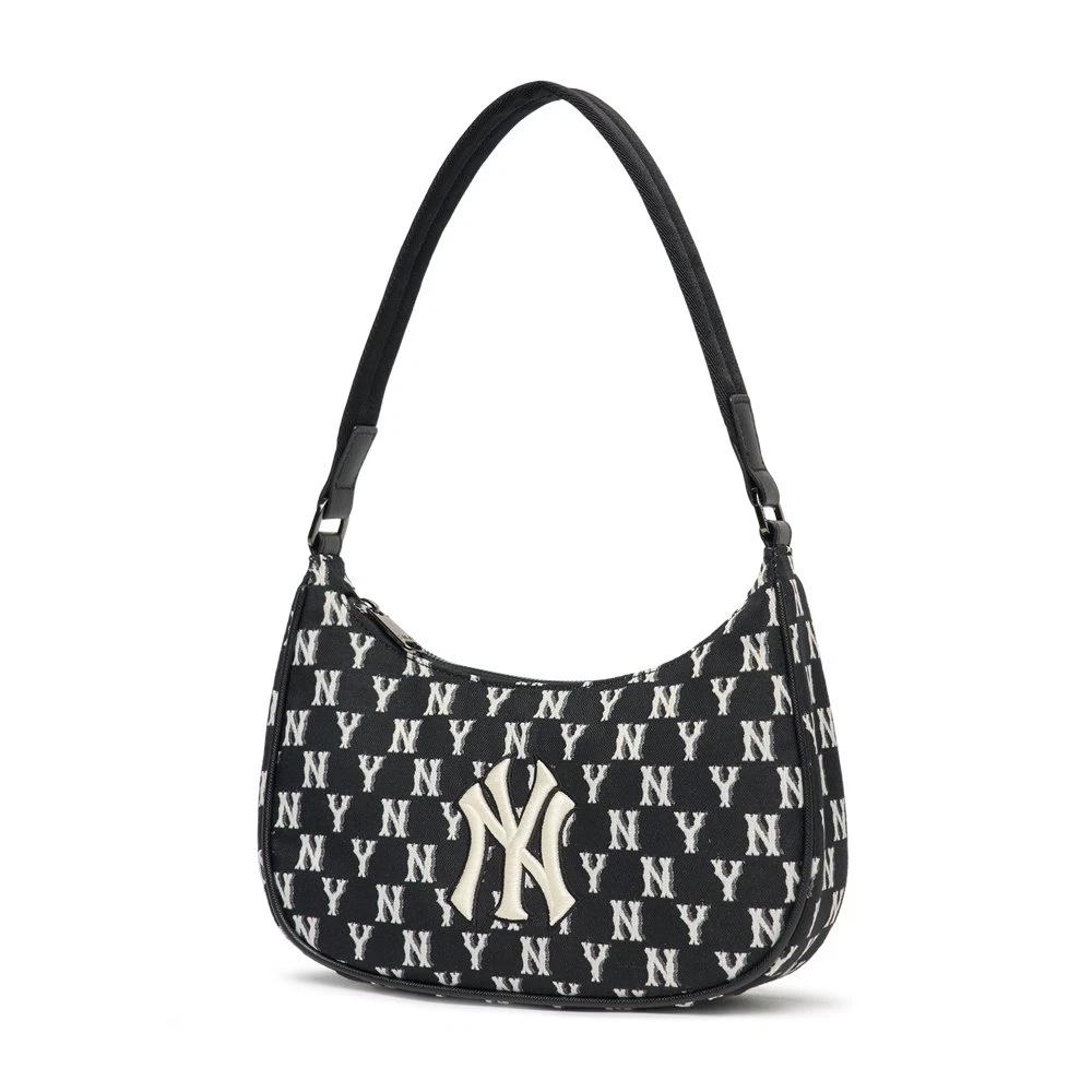 Túi MLB Monogram Hobo Bag New York Yankees Đen