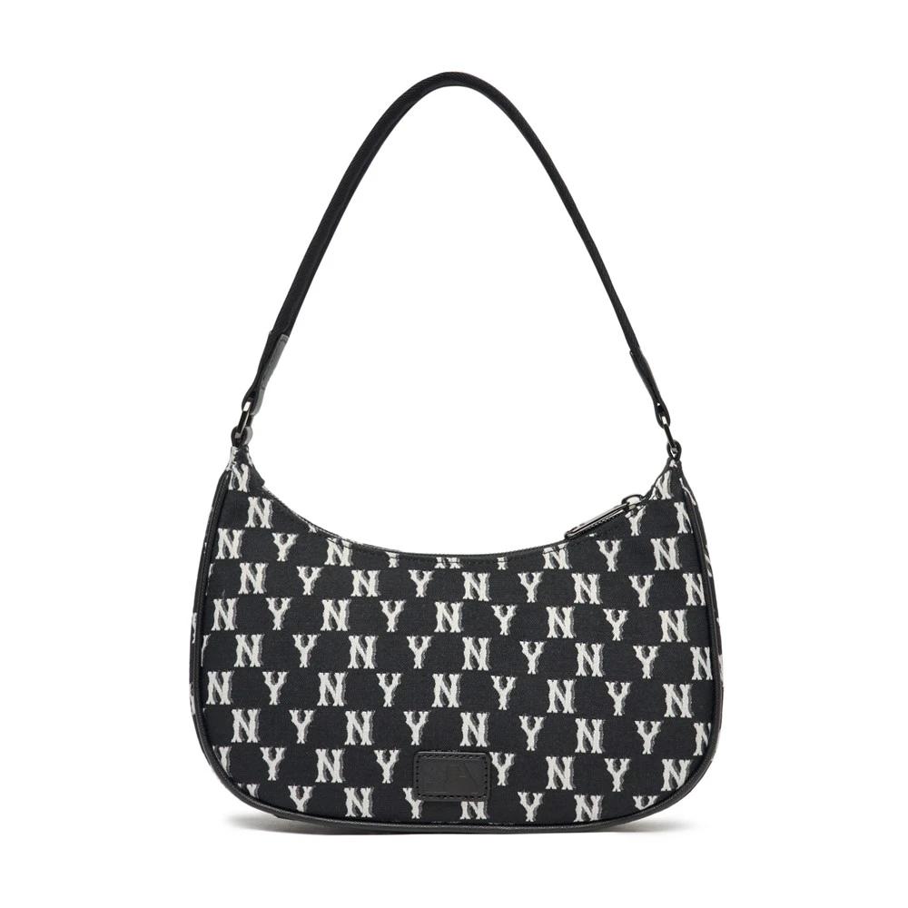 Túi MLB Monogram Hobo Bag New York Yankees Đen