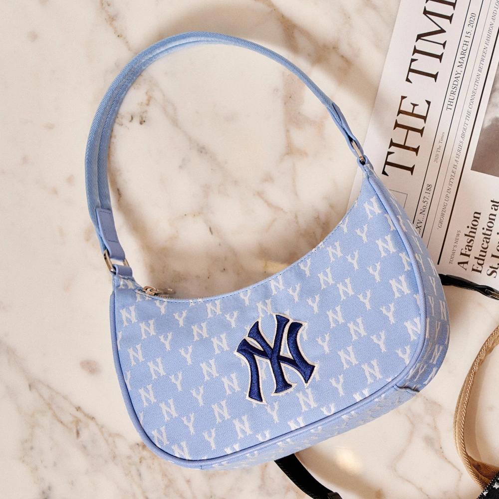 Túi MLB Monogram Hobo Bag New York Yankees Xanh