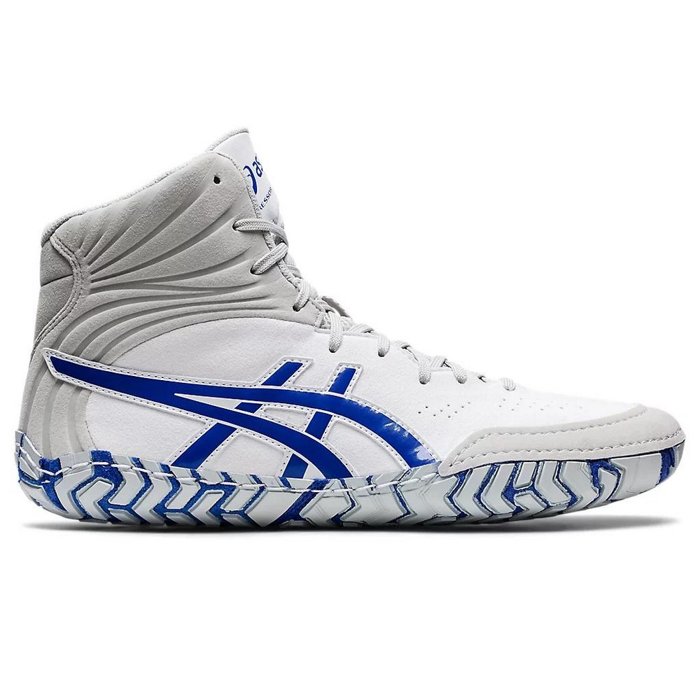 Giày Asics Aggressor 5 Nam Trắng Xanh