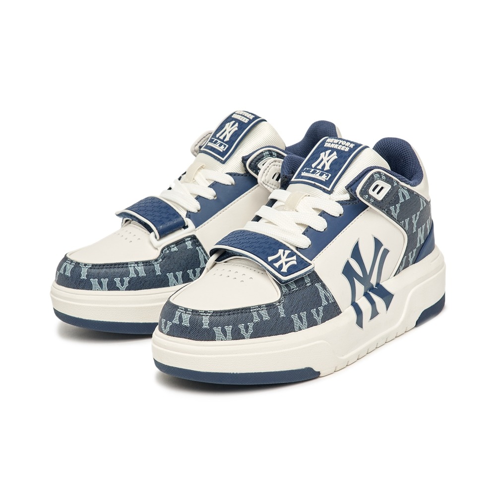 Giày MLB Chunky Liner Mid Denim New York Nam Nữ 