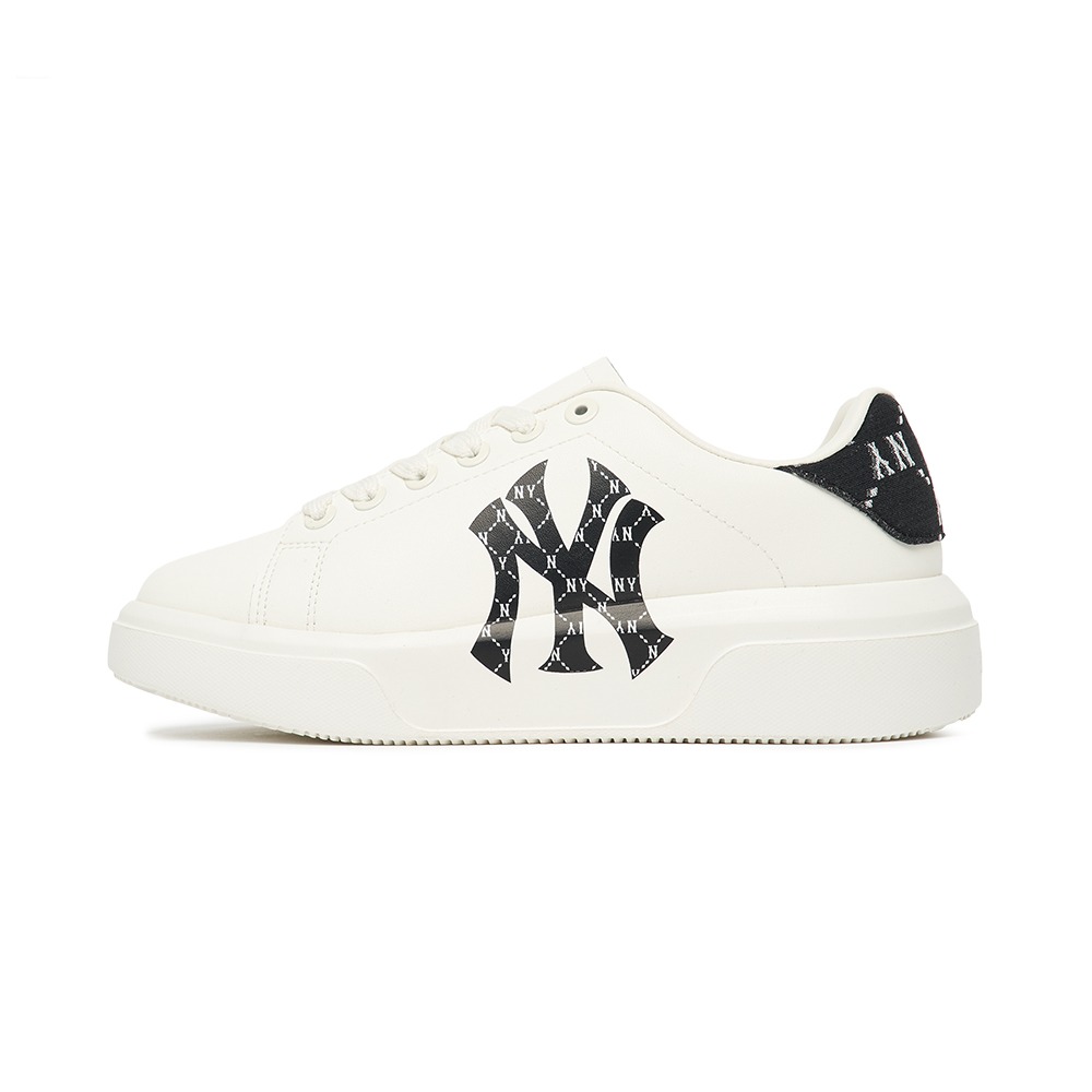 Giày Mlb Chunky Classic Dia Mono Heel New York Nam Nữ Trắng Đen