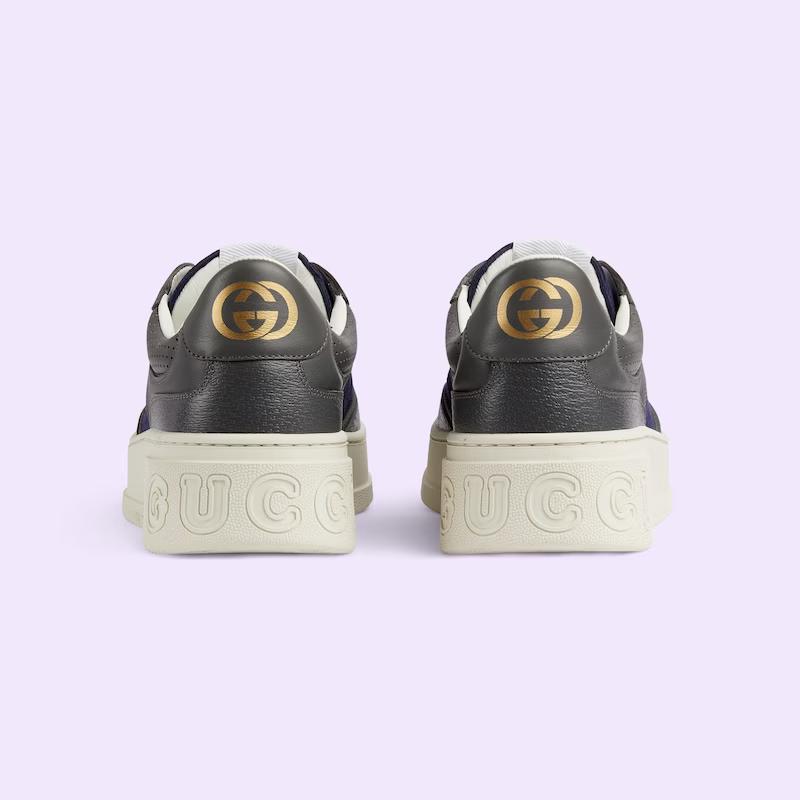 Giày Gucci Lace-Up Sneaker Nam Đen