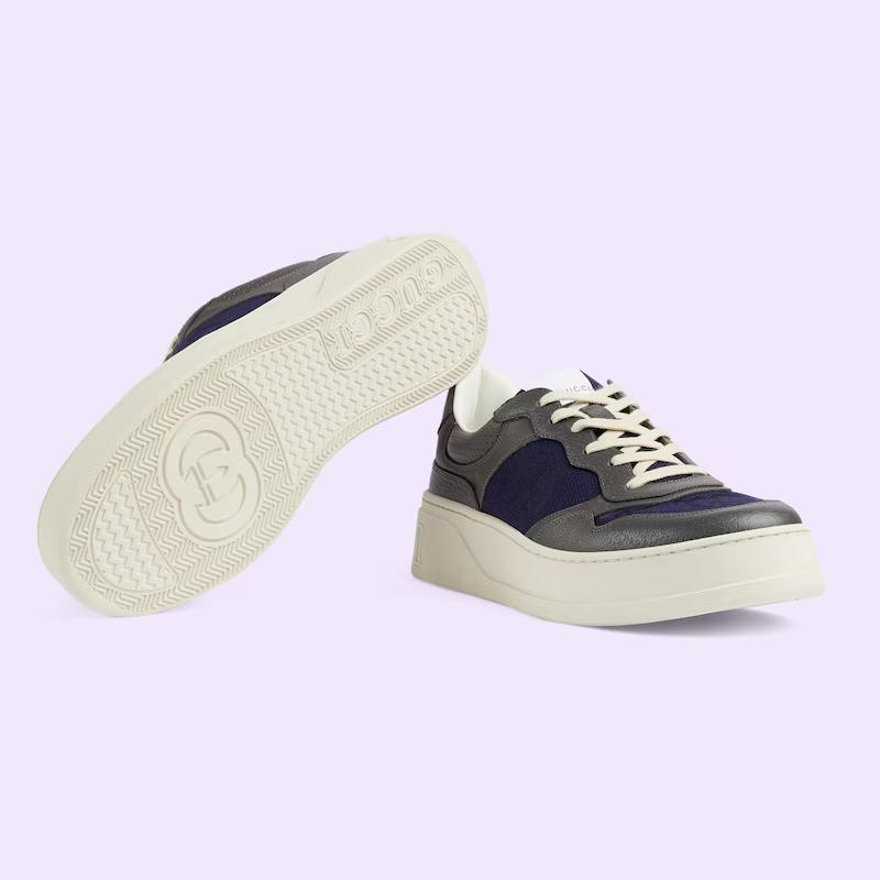 Giày Gucci Lace-Up Sneaker Nam Đen