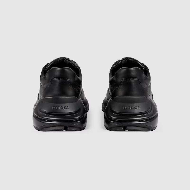 Giày Gucci Interlocking G Rhyton Sneaker Nam Đen