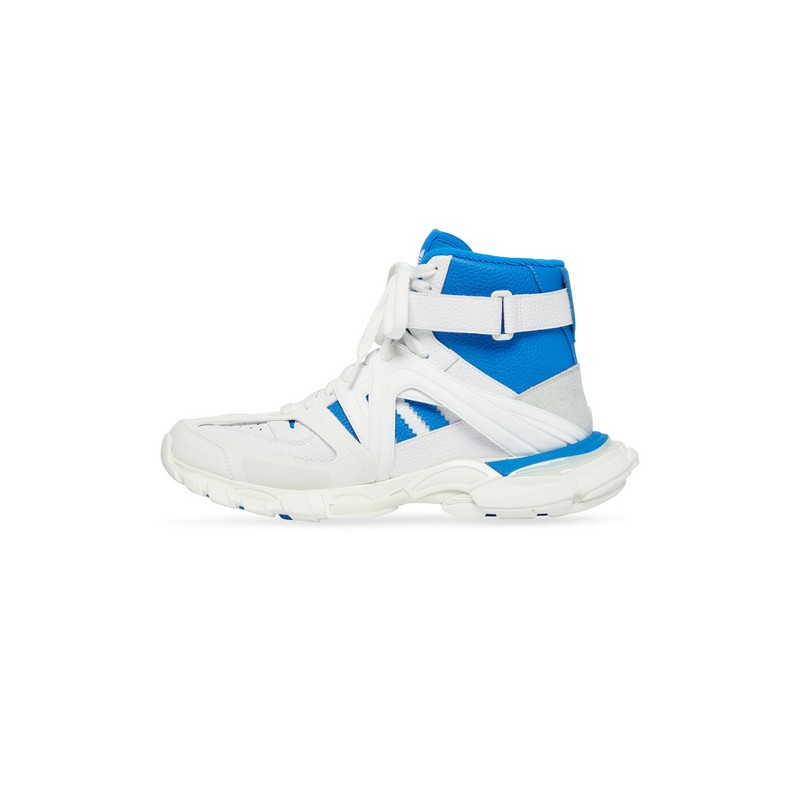 Giày Balenciaga Adidas Track Forum Sneaker Nam Trắng Xanh