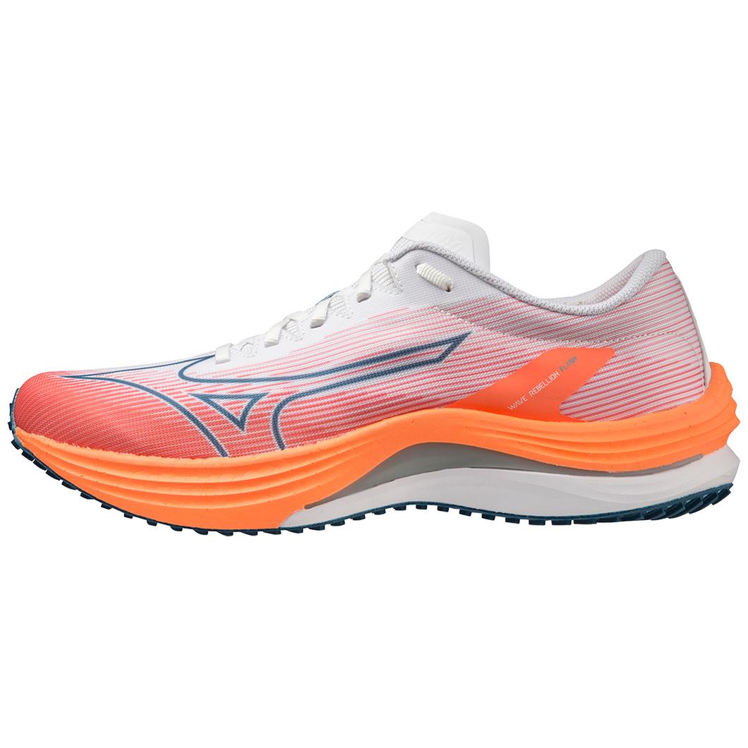 Giày Mizuno Wave Rebellion Flash Running Nam Trắng Cam