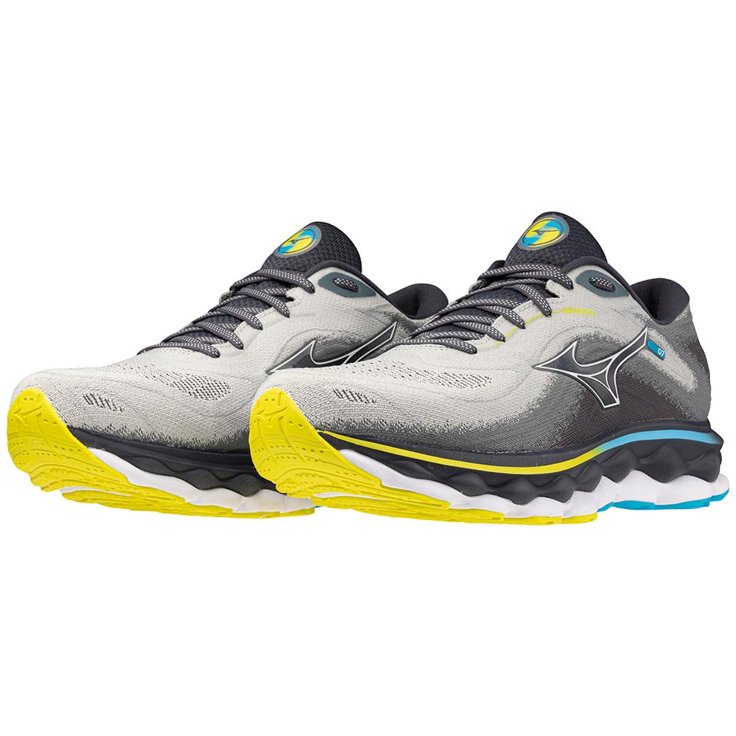 Giày Mizuno Wave Sky 7 Running Nam Xám Vàng