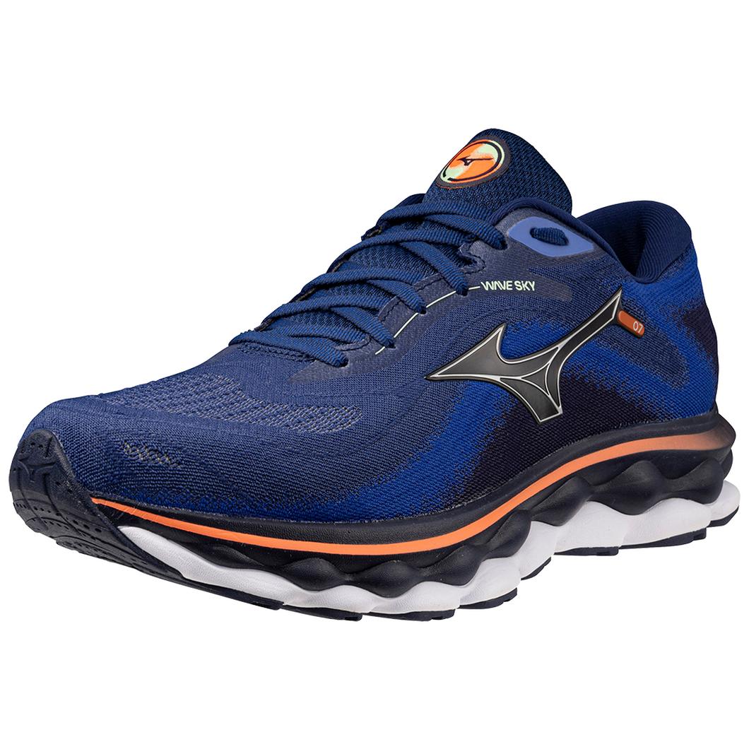 Giày Mizuno Wave Sky 7 Running Nam Xanh Đen