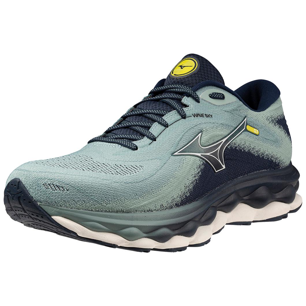 Giày Mizuno Wave Sky 7 Running Nam Xanh Rêu