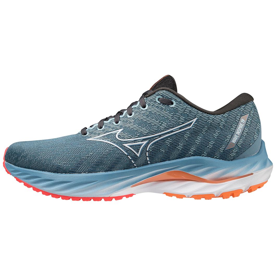 Giày Mizuno Wave Inspire 19 Running Nam Xám Cam