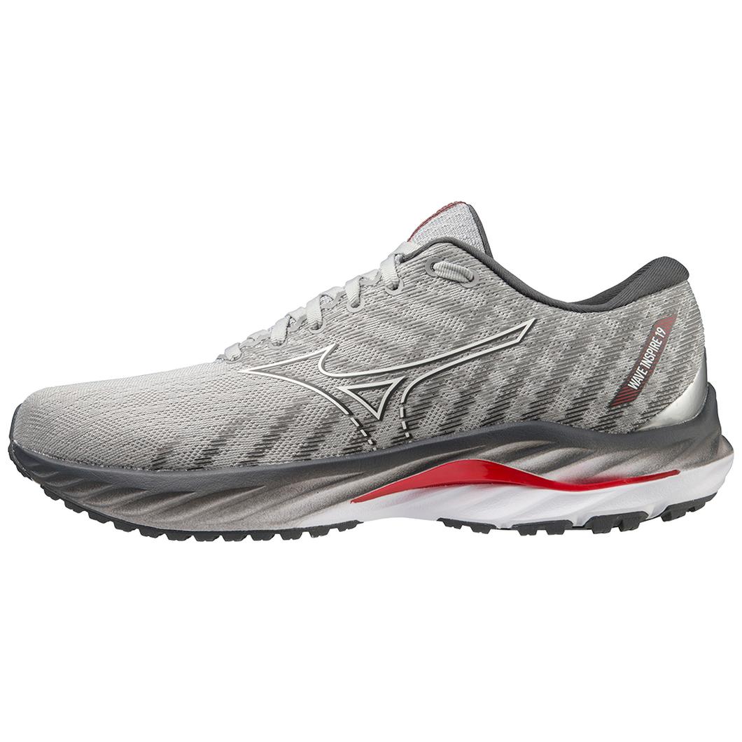 Giày Mizuno Wave Inspire 19 Running Nam Xám Đỏ