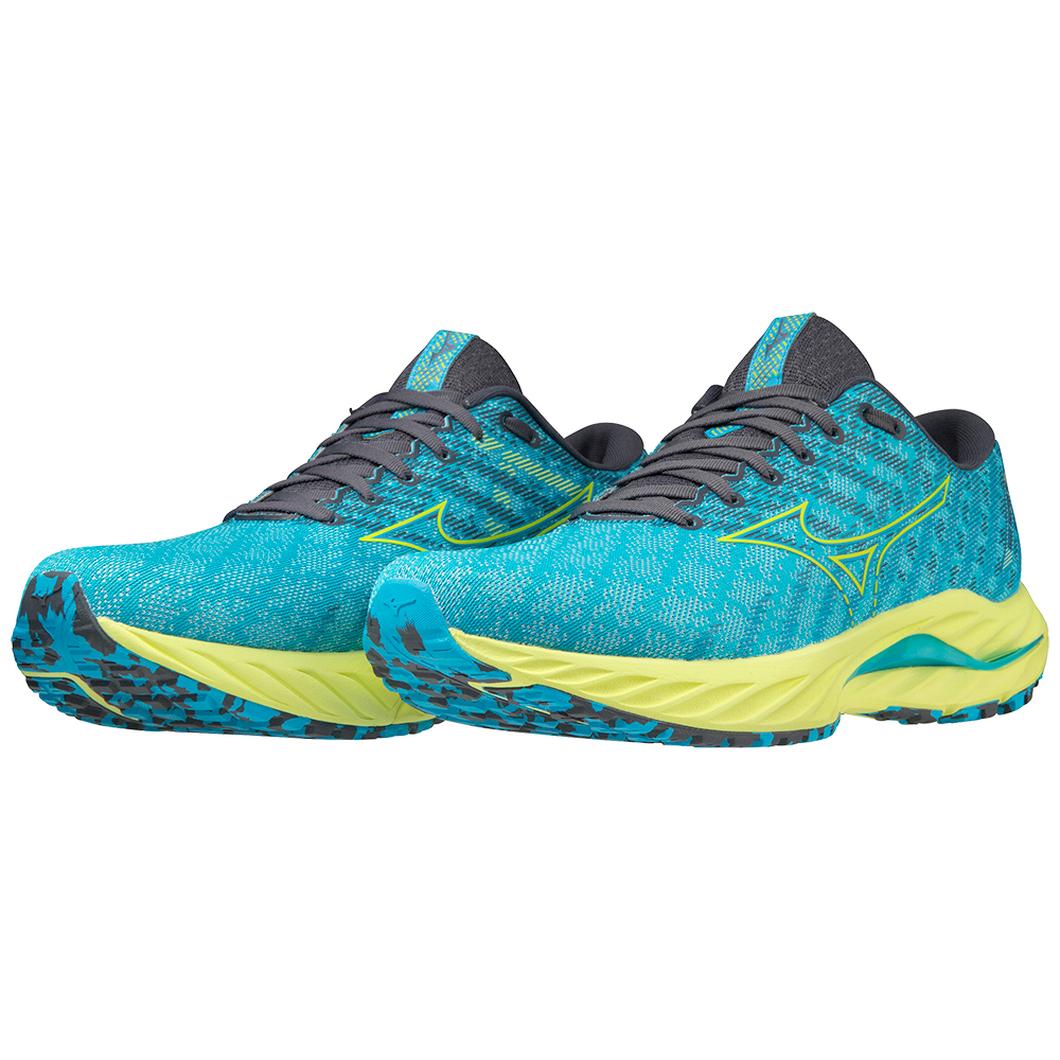 Giày Mizuno Wave Inspire 19 Running Nam Xanh Vàng