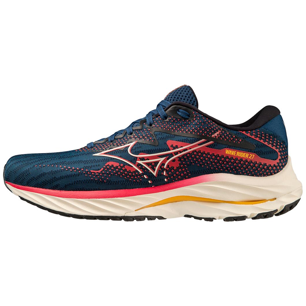 Giày Mizuno Wave Rider 27 Running Nam Navy Đỏ