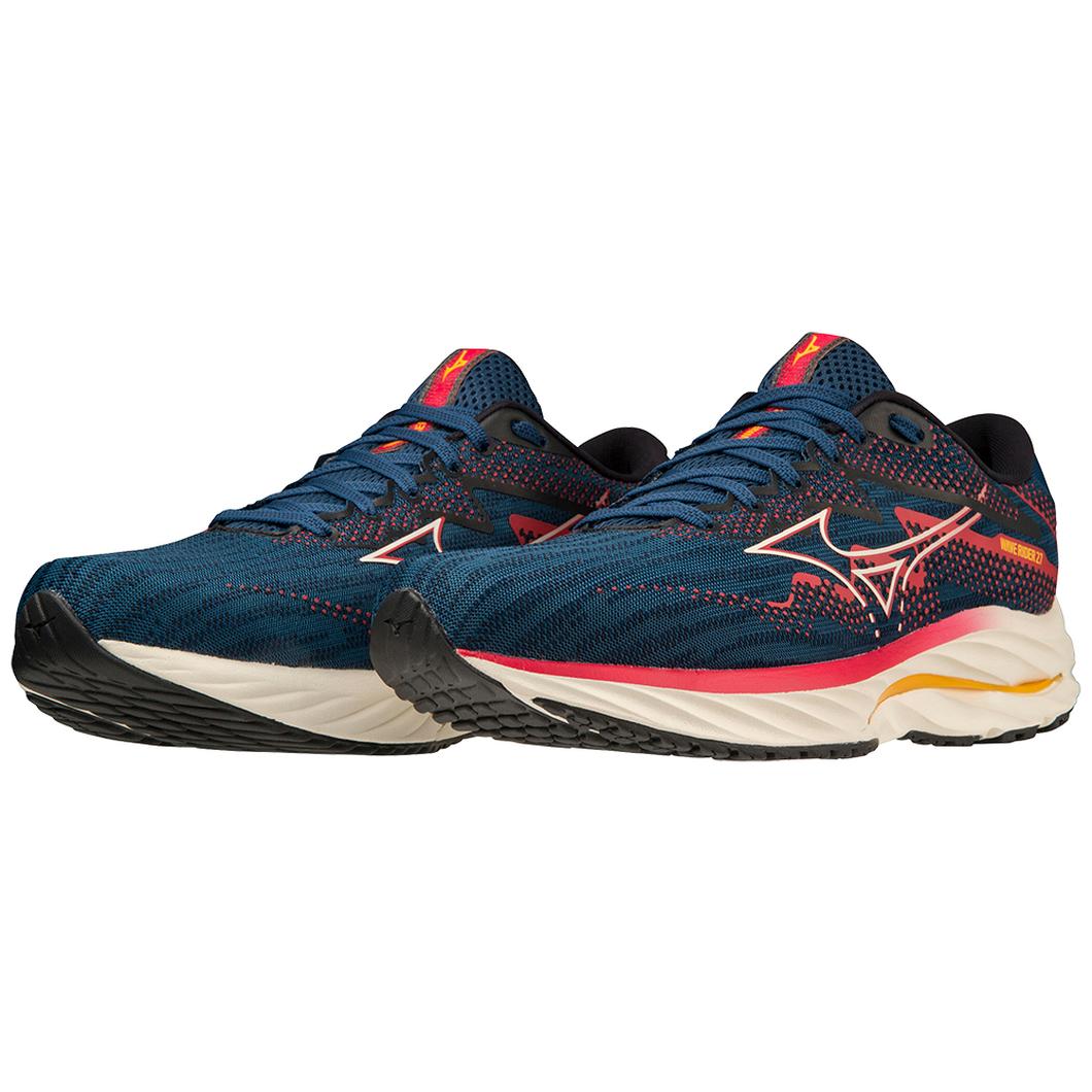 Giày Mizuno Wave Rider 27 Running Nam Navy Đỏ