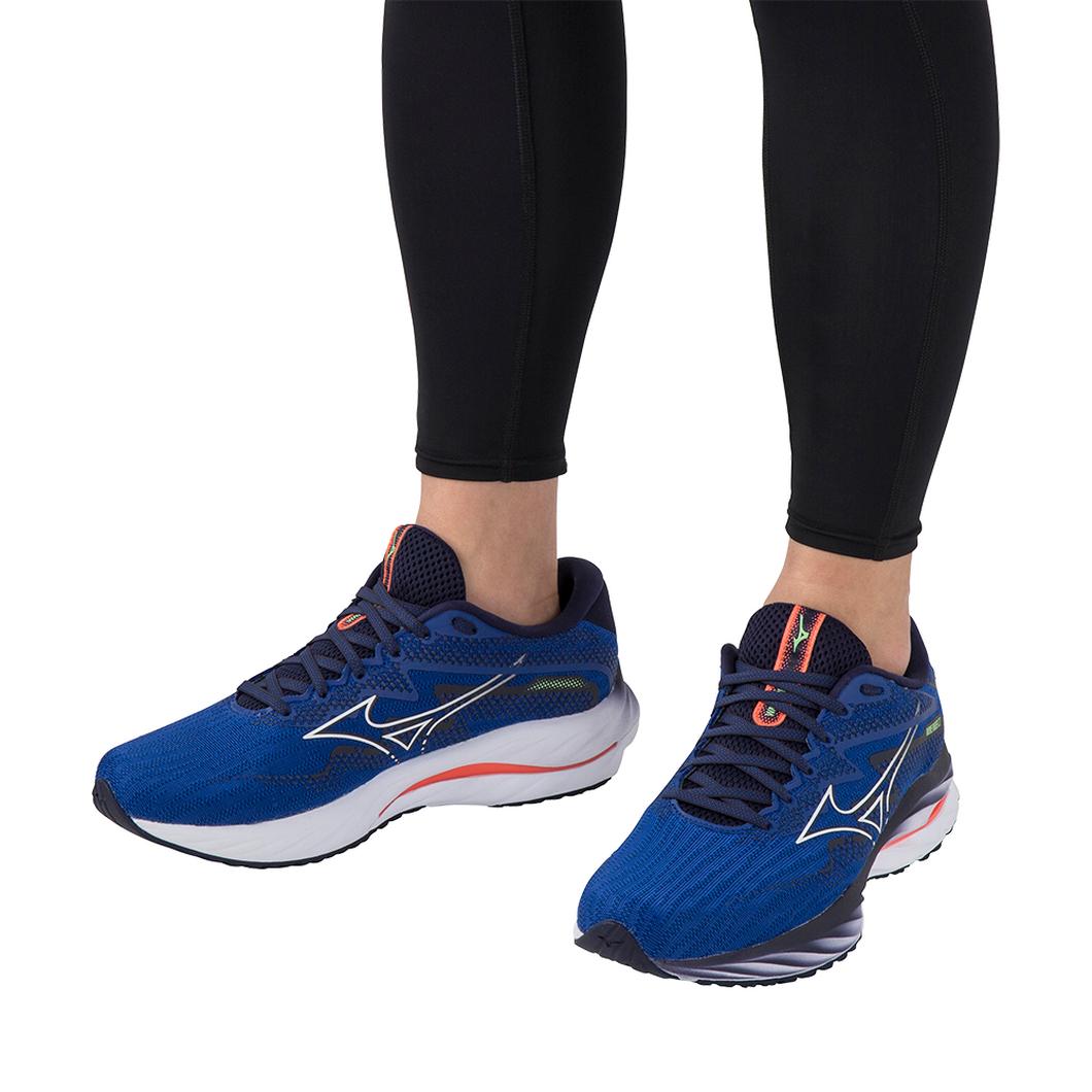 Giày Mizuno Wave Rider 27 Running Nam Xanh Dương