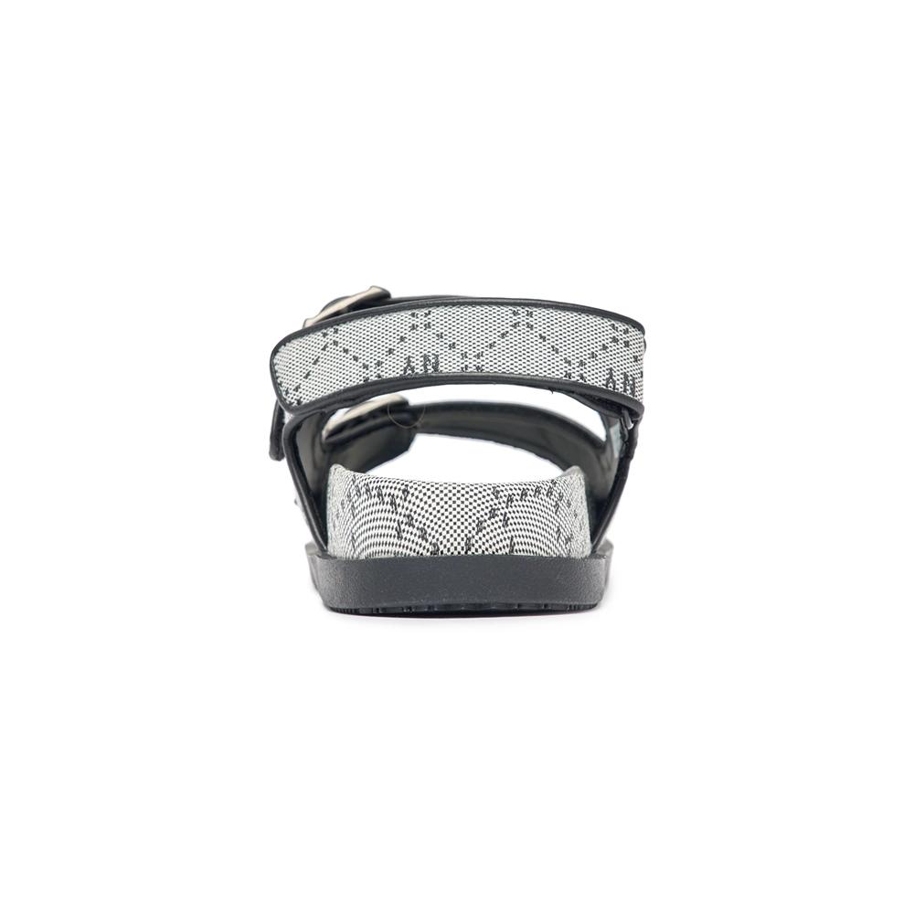 Dép MLB Double Jacquard Diamond Monogram New York Yankees Đen Chữ